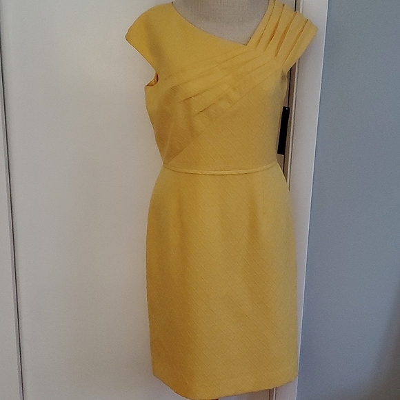 Tahari Dresses & Skirts - Tahari Yellow Dress Wesr to Office, Dine, Wedding